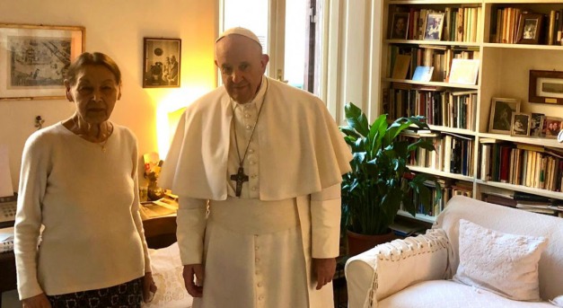 Ferenc pápa Bruck Edithet fogadta a Vatikánban